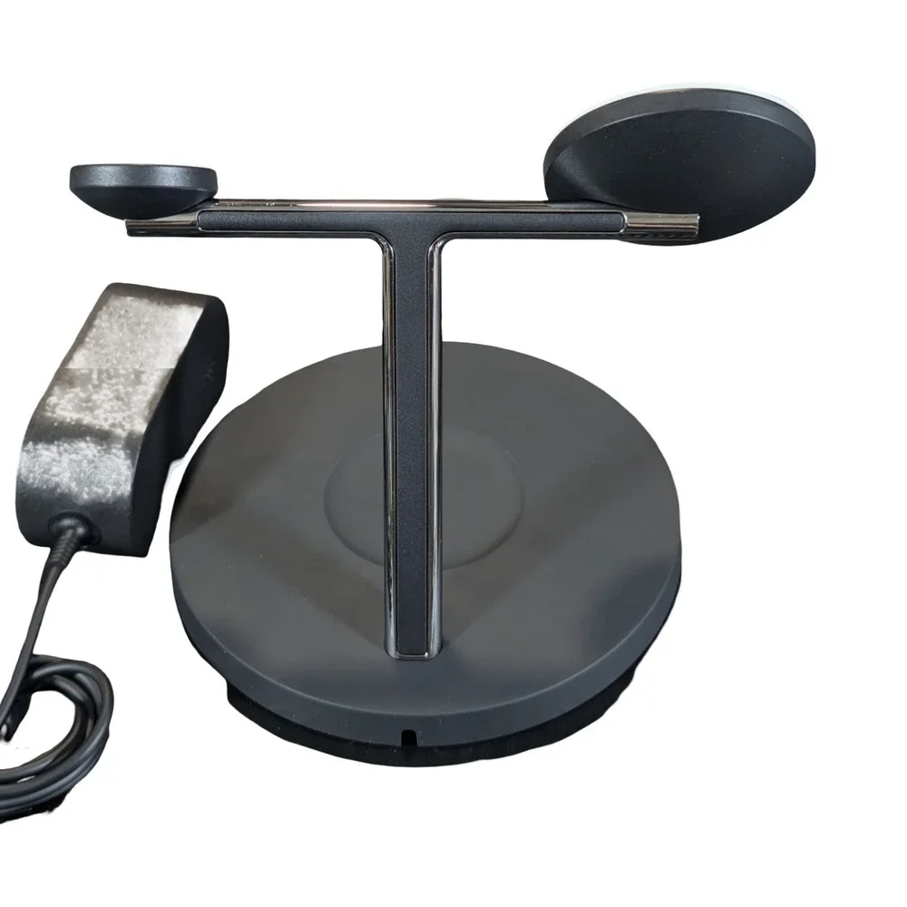 Bb.U Belkin BOOSTCHARGE PRO 3-in-1 Wireless Charging Stand w/ MagSafe Blk WIZ017